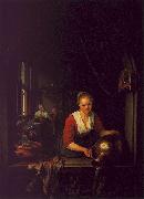 Gerrit Dou Maidservant at the Window Spain oil painting reproduction